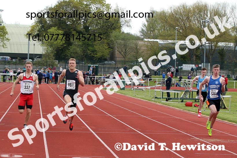 100 metres, 2021 NECAA Middlesbrough Open Meting, Sunday, May 9th. Photo: David T. Hewitson/Sports for All Pics